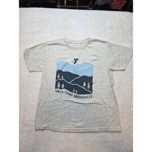 313 YMCA Camp Greenville T-Shirt Gray Heather Mountain Graphic Youth/Adult